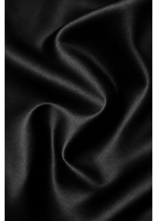 Premium Formal Shirt for Men | 100% Cotton Satin Full Sleeve Shirt | Luxury Office Wear | Party Wear Shirt |-Black