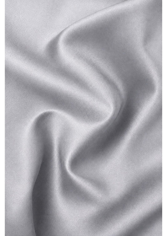 Premium Formal Shirt for Men | 100% Cotton Satin Full Sleeve Shirt | Luxury Office Wear | Party Wear Shirt |-Light Grey