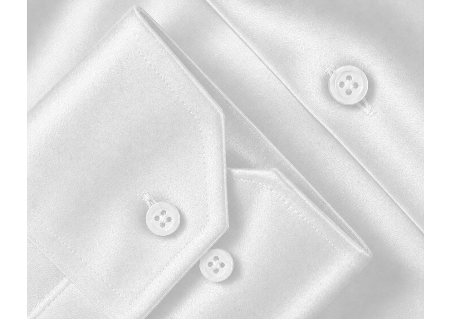 Premium Formal Shirt for Men | 100% Cotton Satin Full Sleeve Shirt | Luxury Office Wear | Party Wear Shirt |-White