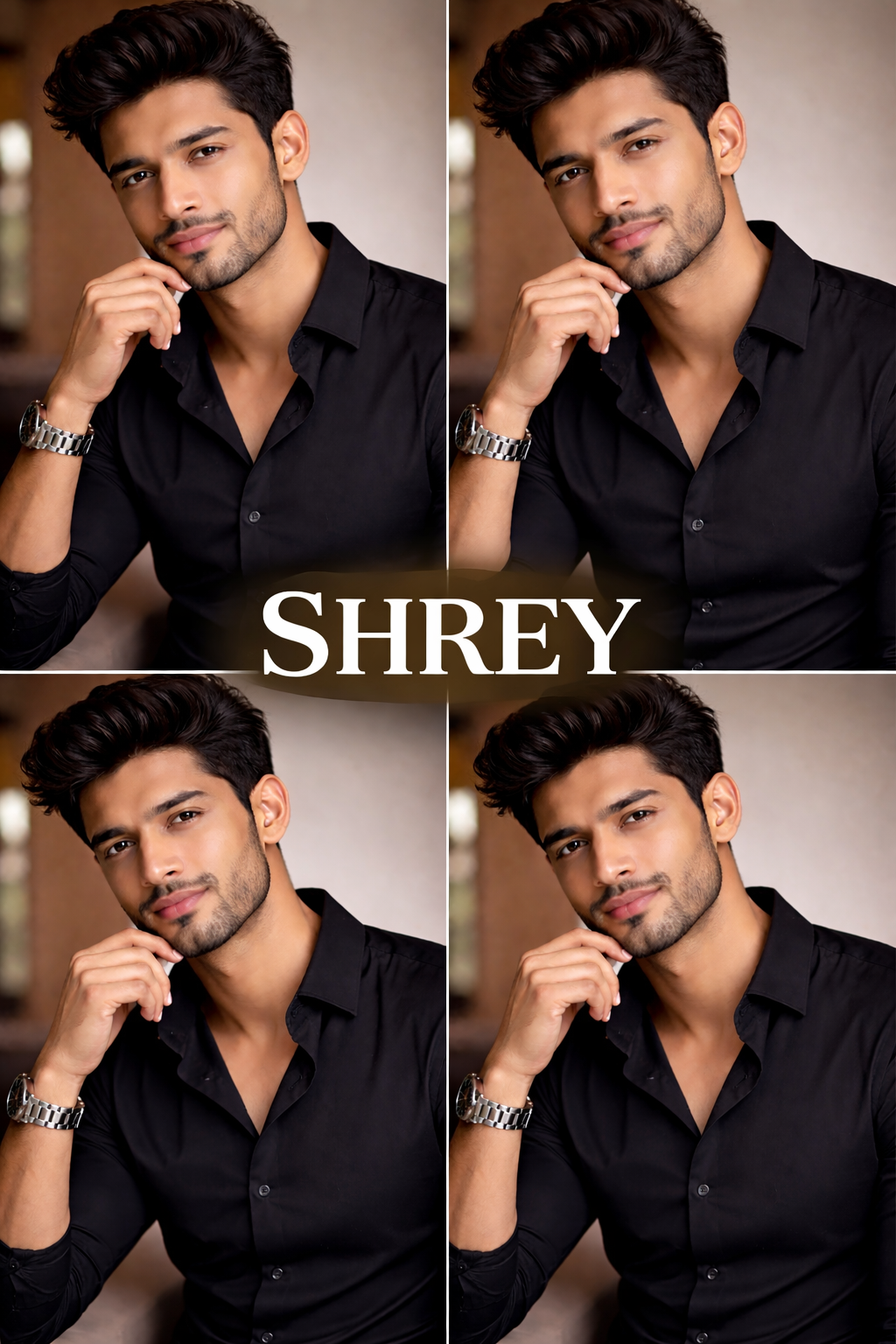 PREMIUM COTTON SATIN FORMAL SHIRT FOR MEN (Single Pocket)-BLACK