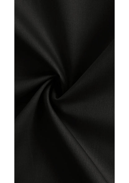PREMIUM COTTON SATIN FORMAL SHIRT FOR MEN (Single Pocket)-BLACK