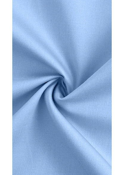 PREMIUM COTTON SATIN FORMAL SHIRT FOR MEN (SINGLE POCKET) - SKY BLUE