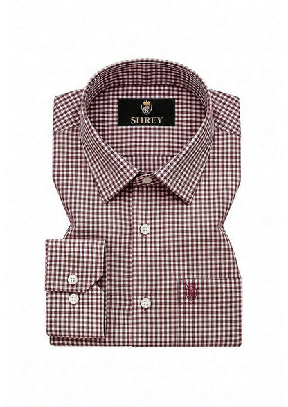 Men's Premium Oxford Check Shirt | Full Sleeve Smart Casual Shirt
