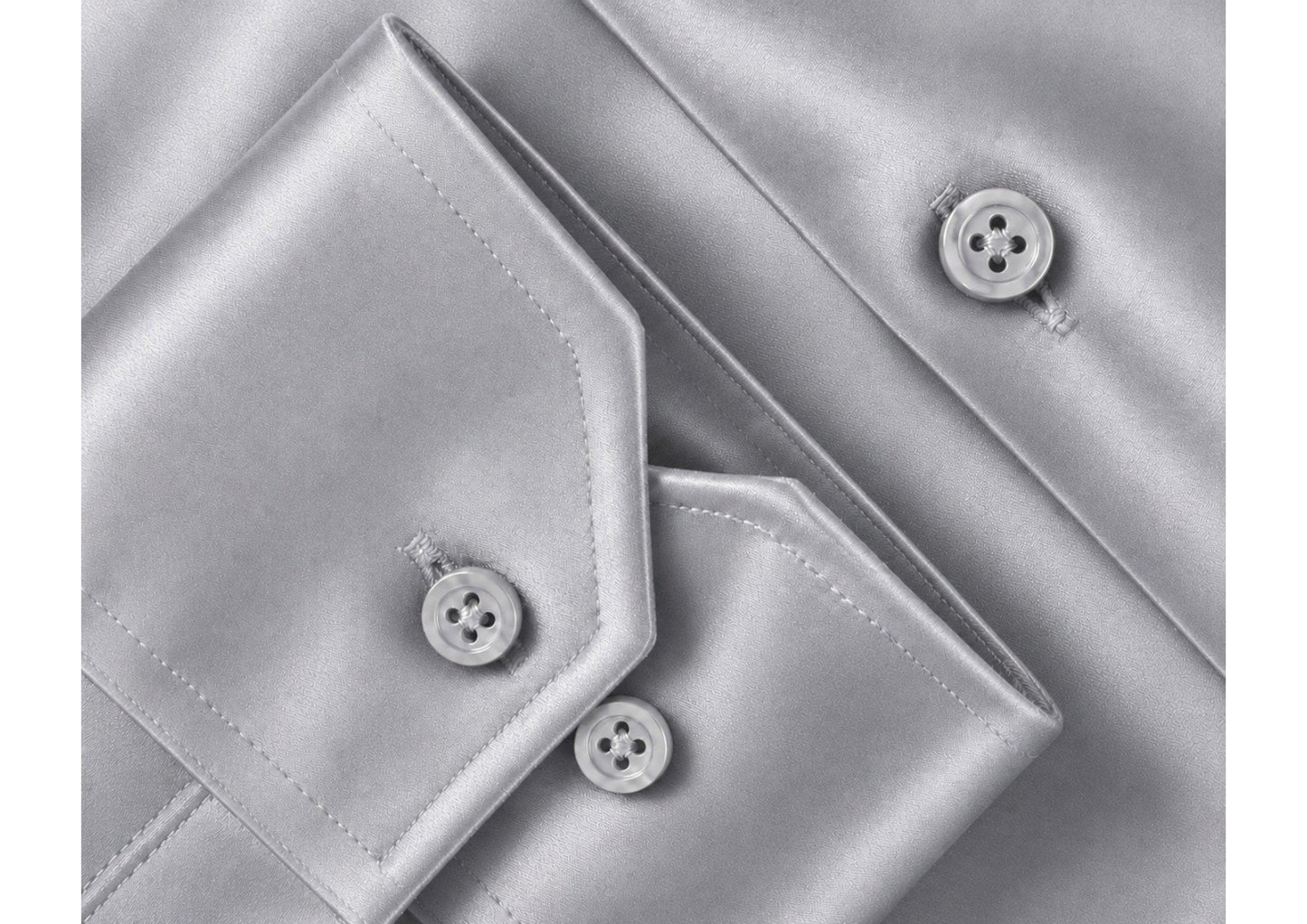 Premium Formal Shirt for Men | 100% Cotton Satin Full Sleeve Shirt | Luxury Office Wear | Party Wear Shirt |-Light Grey