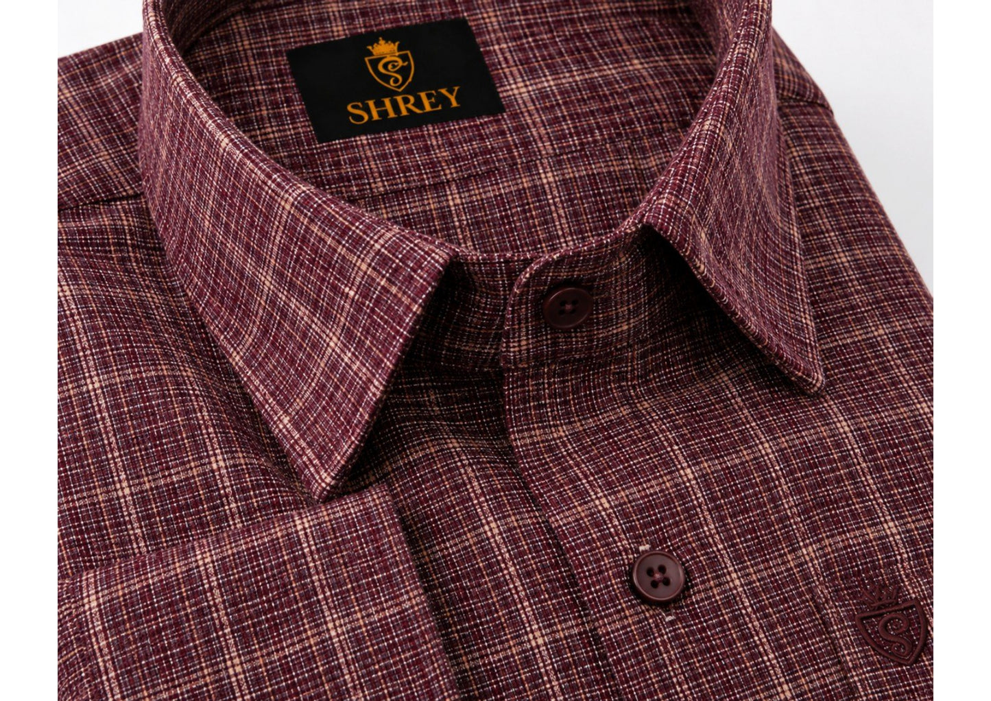 Mens Premium Cotton Check Full Sleeve Shirt Luxury Casual & Smart Formal Wear Shirt