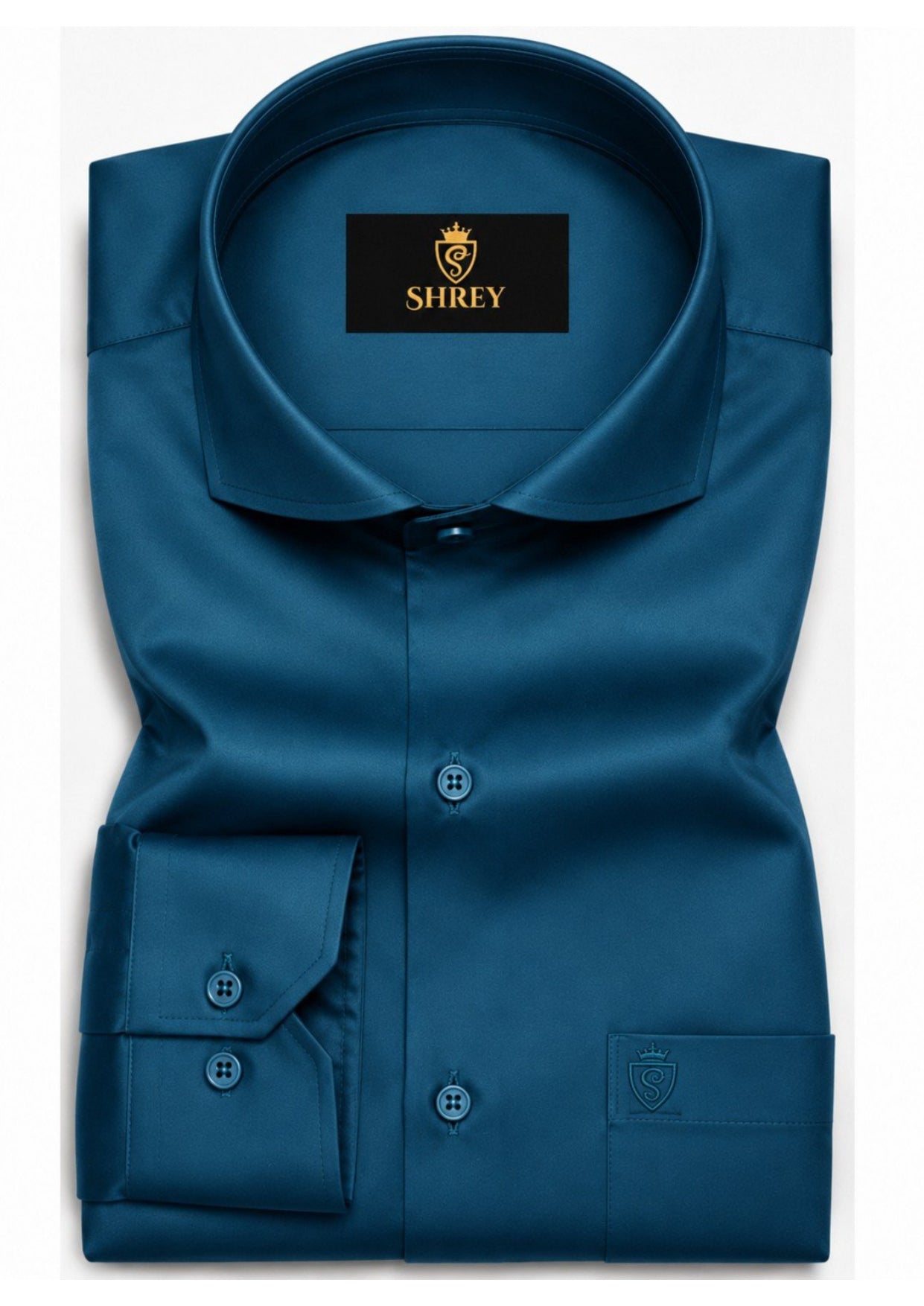 Premium Formal Shirt for Men | 100% Cotton Satin Full Sleeve Shirt | Luxury Office Wear | Party Wear Shirt |-White