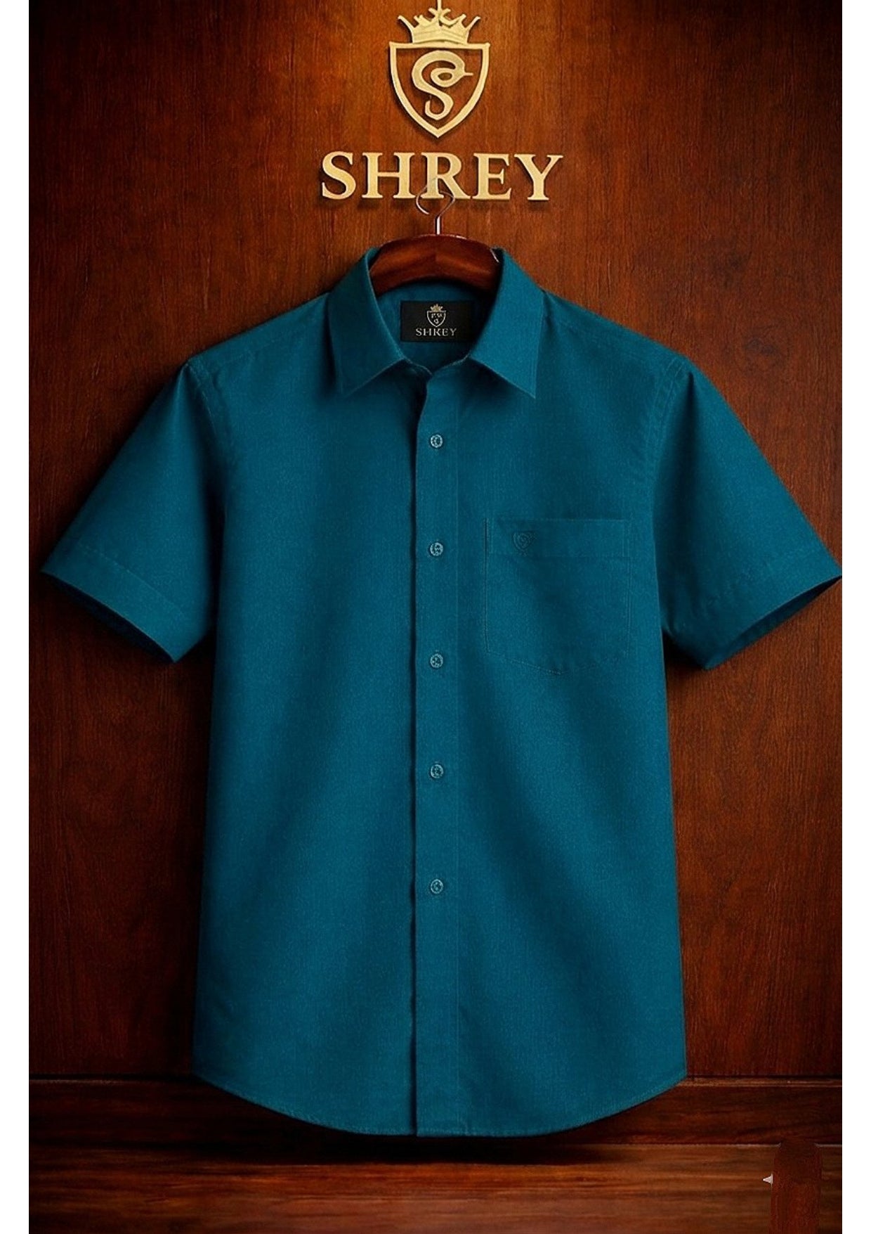 Premium Wine Cotton Satin Half Sleeve Formal Shirt | Office & Party Wear
