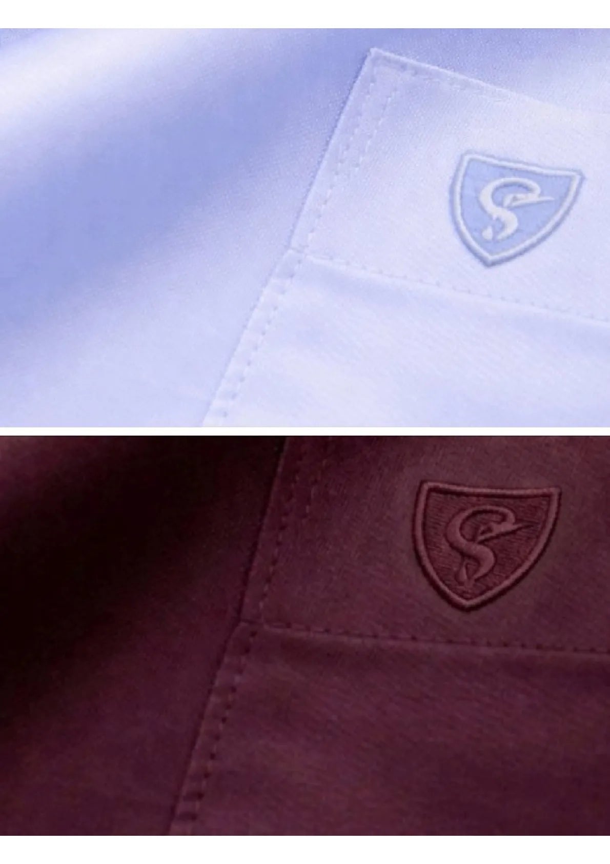 Men’s Solid Cotton Satin Half Sleeve Shirts Combo Pack of 2 – Casual & Office Wear Wine & Sky Blue (Single Pocket)
