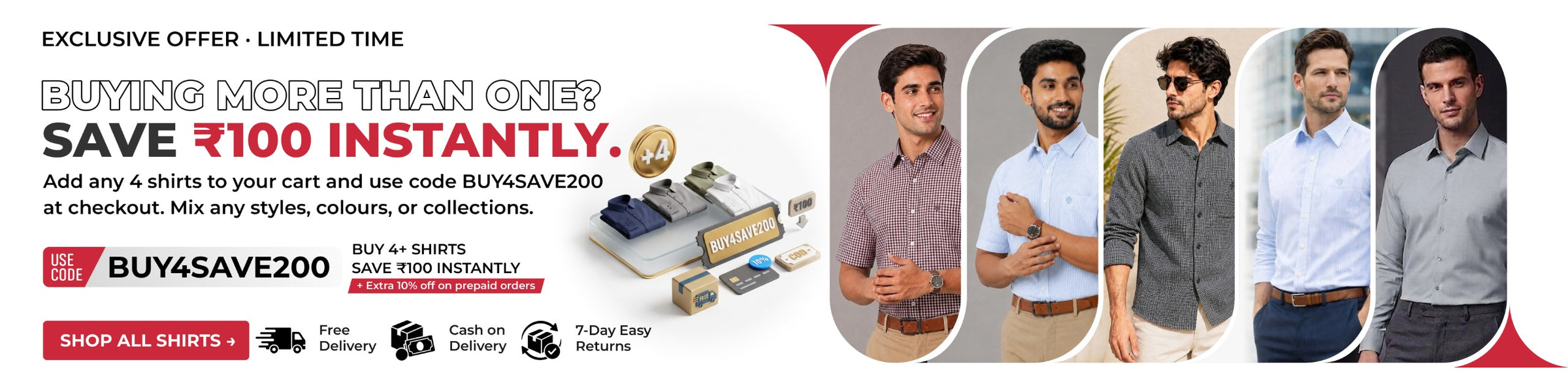 Explore premium cotton shirts by Shrey