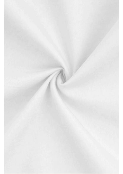 PREMIUM COTTON SATIN FORMAL SHIRT FOR MEN (Single Pocket)-WHITE