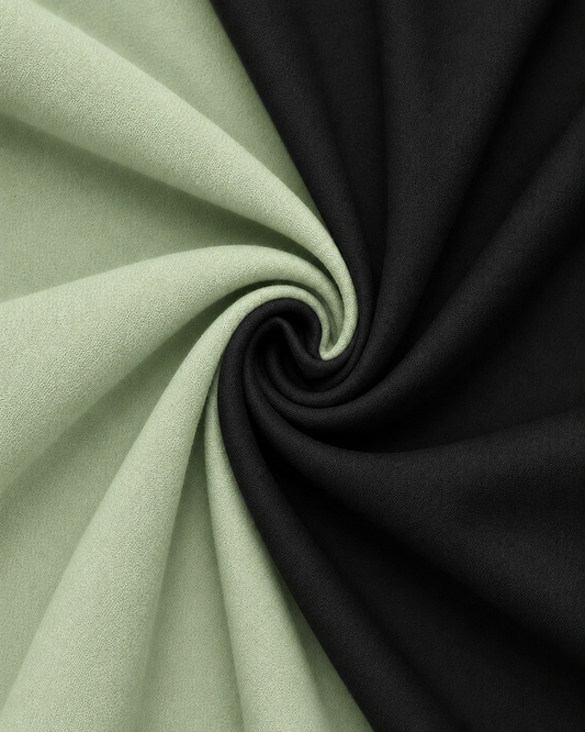 COMBO OF 2 PREMIUM COTTON FORMAL SHIRT, BLACK & PISTA GREEN (SINGLE POCKET)