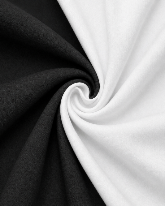 COMBO OF 2 PREMIUM COTTON FORMAL SHIRT, BLACK & WHITE (SINGLE POCKET)